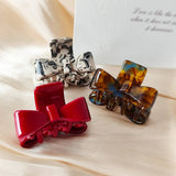Mini Bow Acetate Hair Clip ? Cute Half-Up Style_Cwaha07242