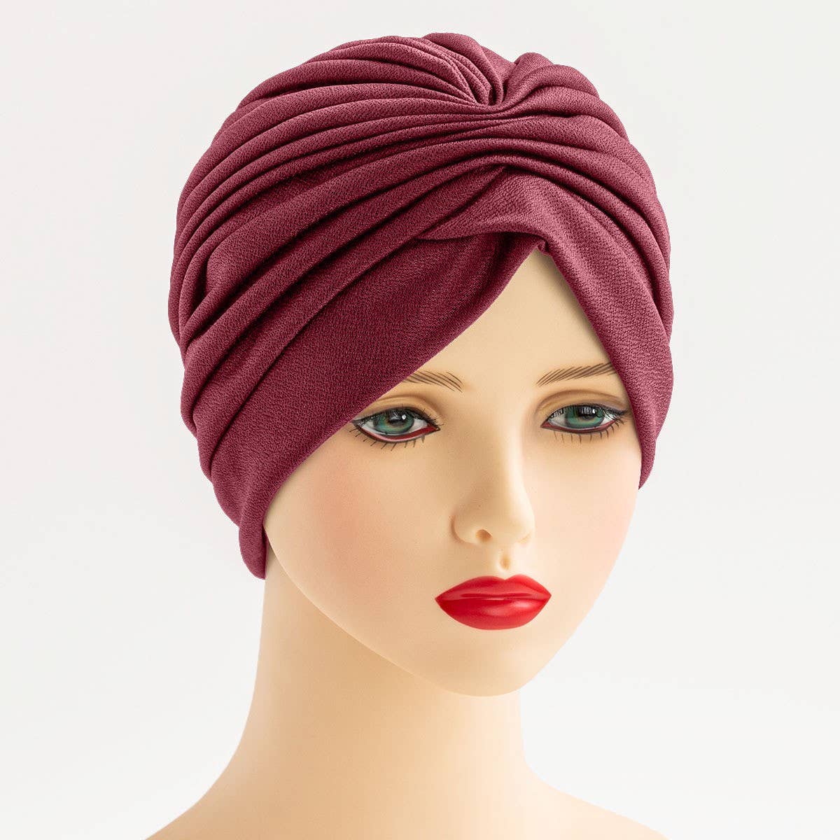Womens Ethnic Style Pleated Headscarf_Cwasc2441
