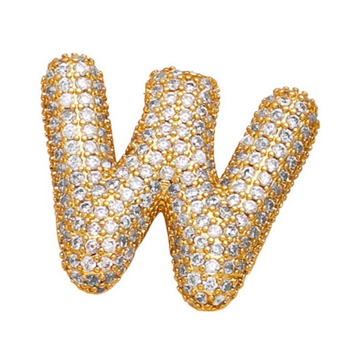 COPPER ZIRCONIA PENDANT NECKLACE HIP HOP_CWMM5862