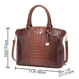 CROCODILE PATTERN HANDBAG SHOULDER BAG_CWAB0571