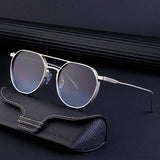 OVAL FRAME SUNGLASSES METALDOUBLE BRIDGESUNGLASSES_CWASG0560