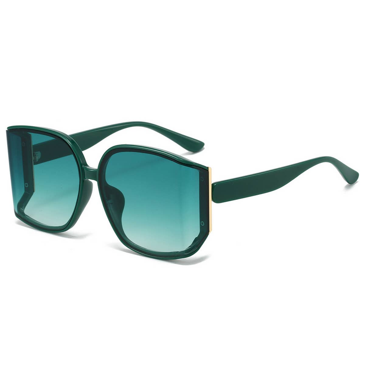 ANTI UV LARGE FRAME POLYGONAL CURVED SUNGLASSES_CWASG0392