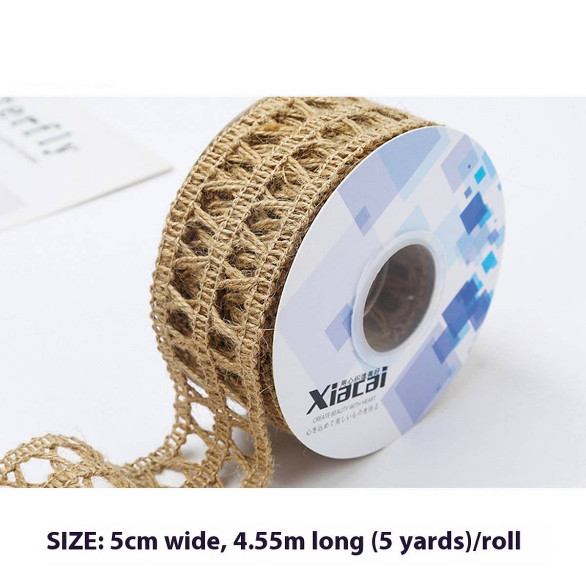 HEMP ROPE LACE DIY FABRIC DECORATIVE RIBBON_CWMM5751