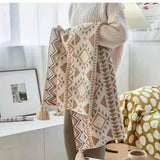 Bohemian Knit Blanket ? Cozy Home & Office Use_Cwmm10304