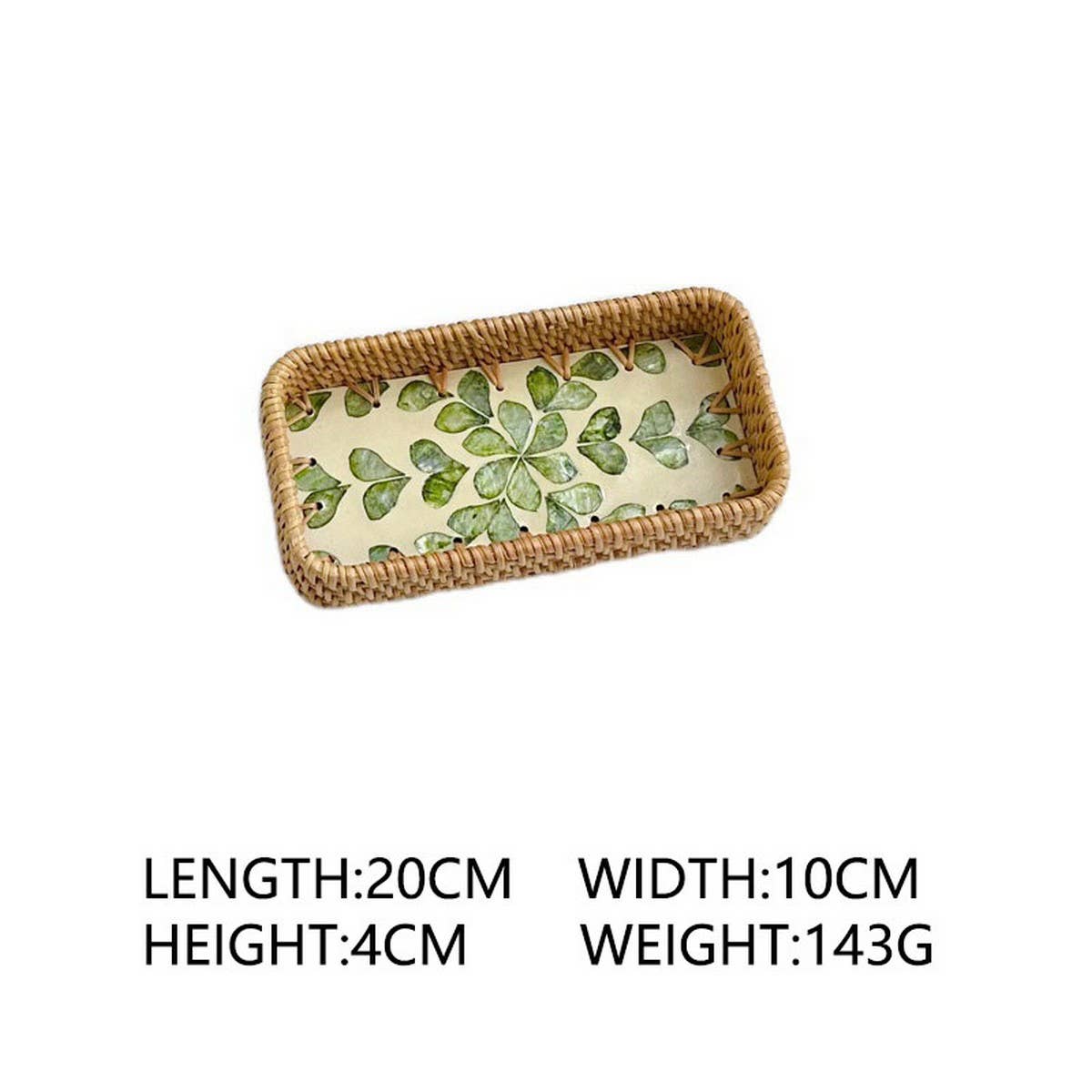 RATTAN COLORFUL SHELL CREATIVE HANDMADE FRUIT PLATE_CWMM4395