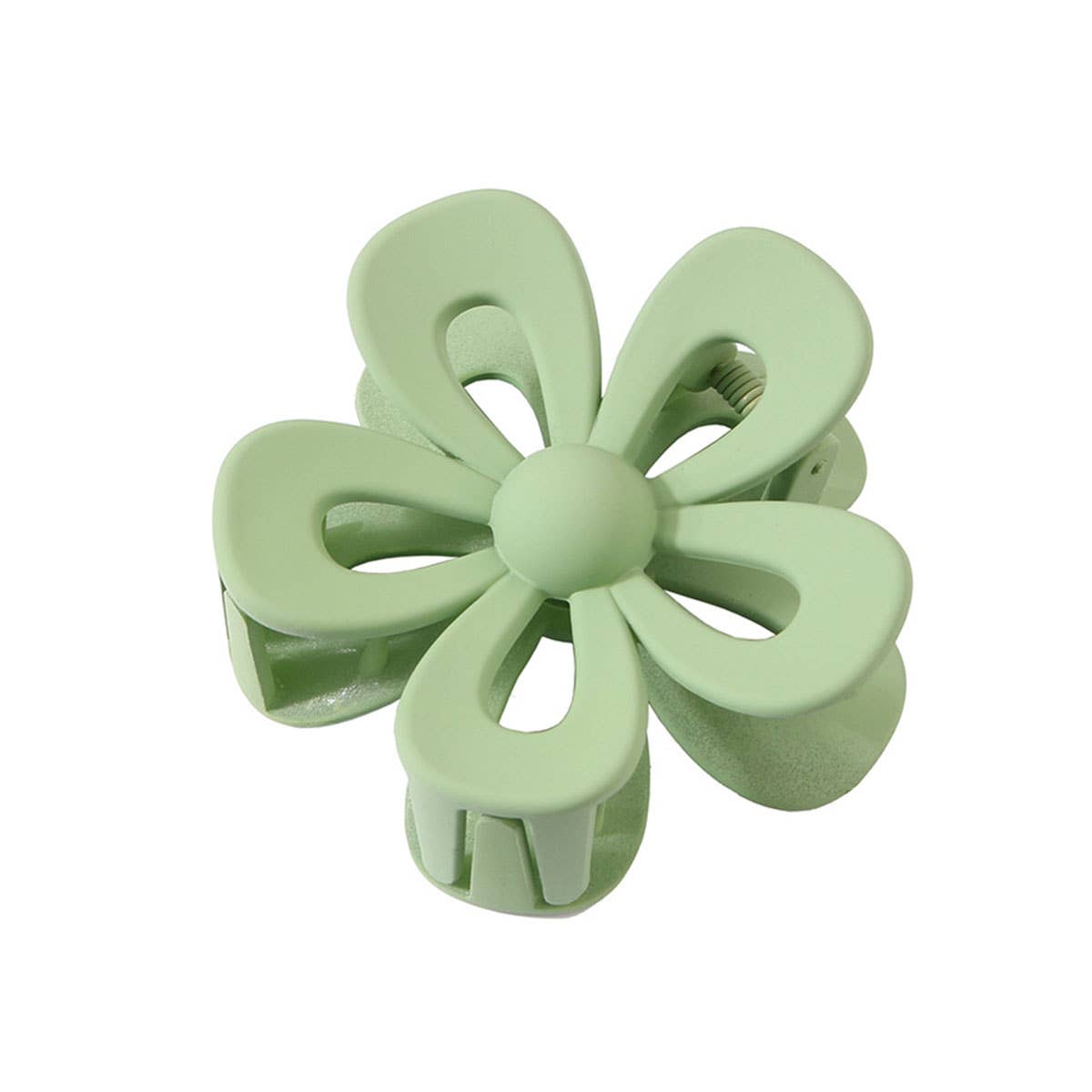 Matte Acrylic Flower Hair Claw Clip For Women_Cwaha07298
