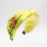 HANDMADE ORCHID FLOWER HEADBAND SILK COUNTRY STYLE_CWMM6126