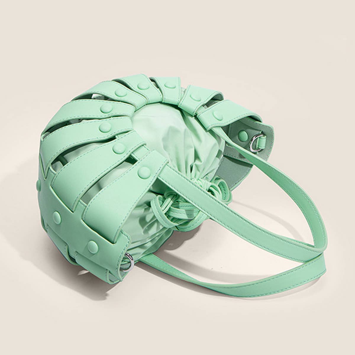 HOLLOW SEMICIRCLE WOVEN BEACH BAG_CWAB1908