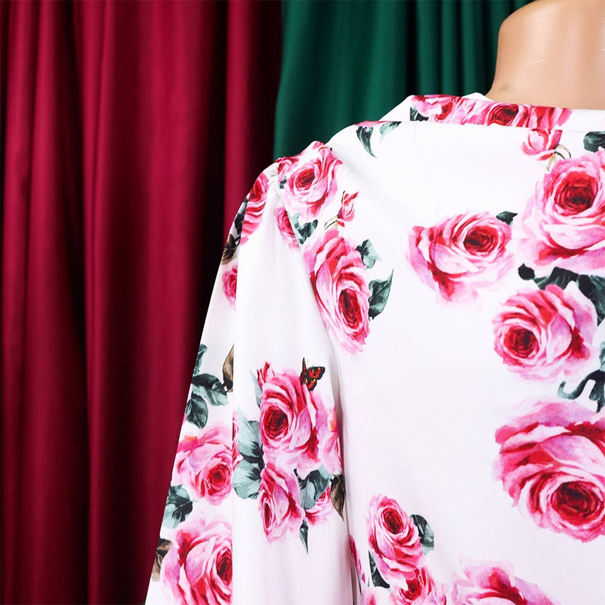 PRINTED TIE TOP AND WIDE LEG PANTS TWO PIECE SET_CWSTB1140