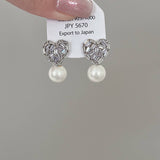 LIGHT LUXURY LOVE PEARL EARRINGS AND EARRINGS_CWAJE2028