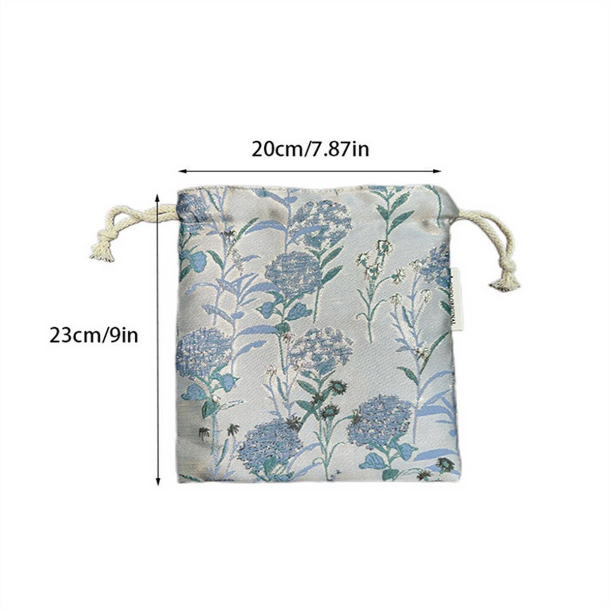 Drawstring Floral Makeup Bag Travel Storage Pouch_Cuab00720