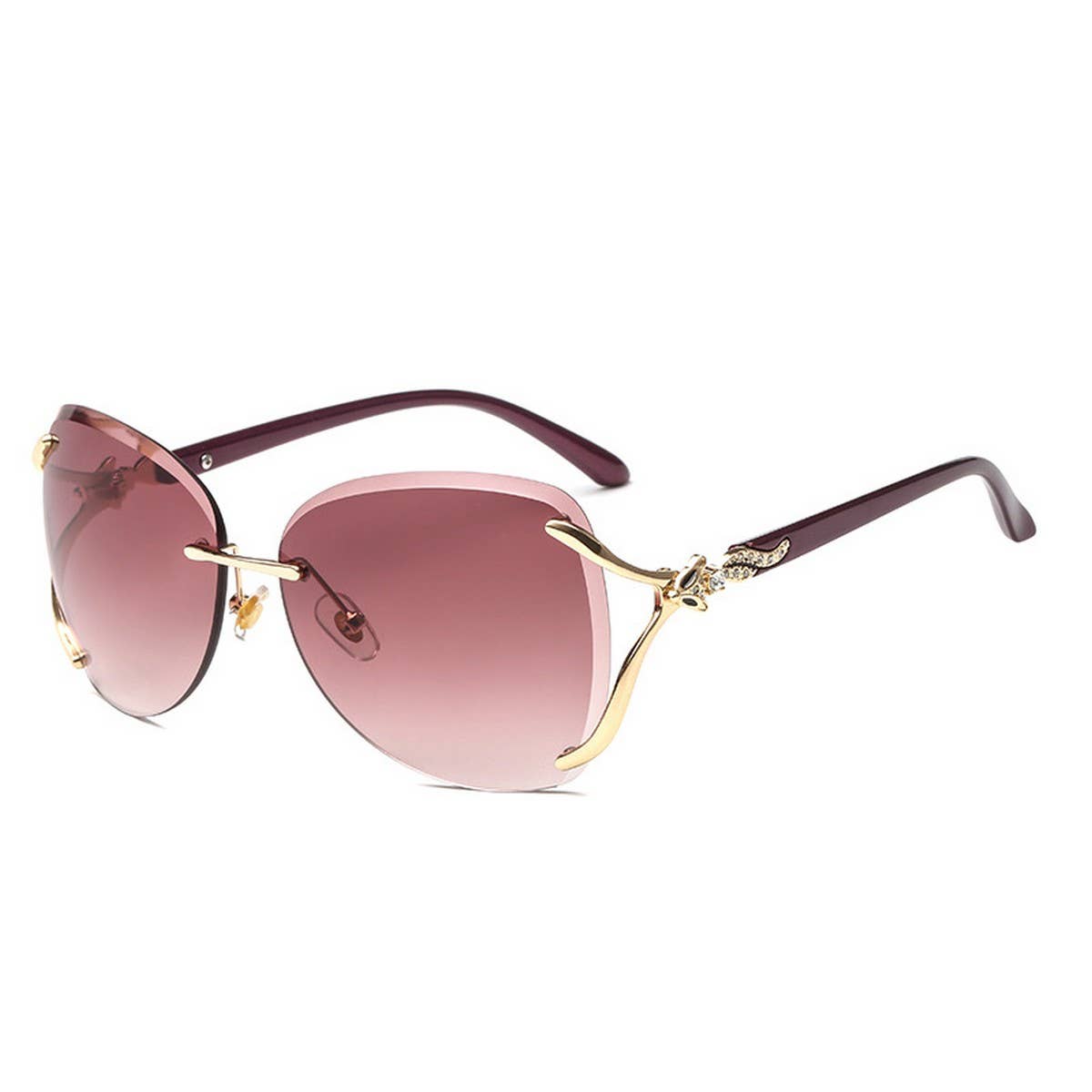 FOX HEAD RIMLESS FASHION SUNGLASSES FOR WOMEN_CWASG1150