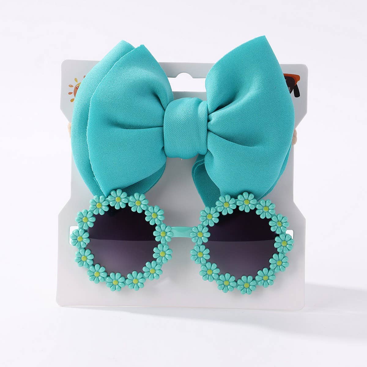 SUMMER BOW HEADBAND SUNGLASSES SET FOR KIDS_CWAHA6744
