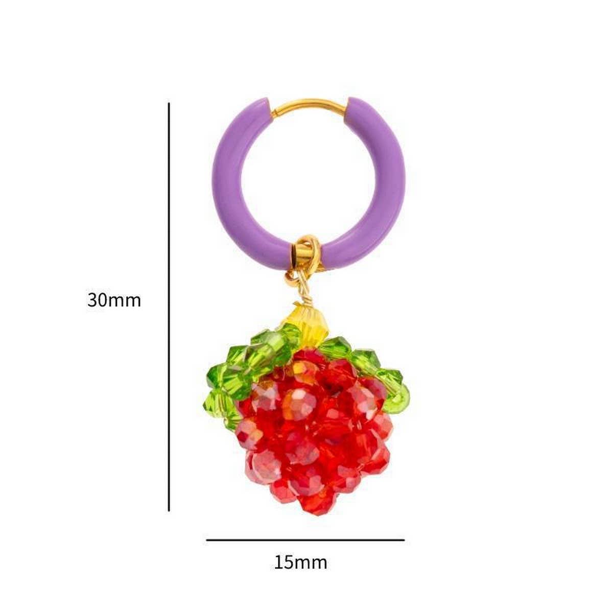 FASHION STAINLESS STEEL FRUIT SERIES EARRINGS_CWAJE5116