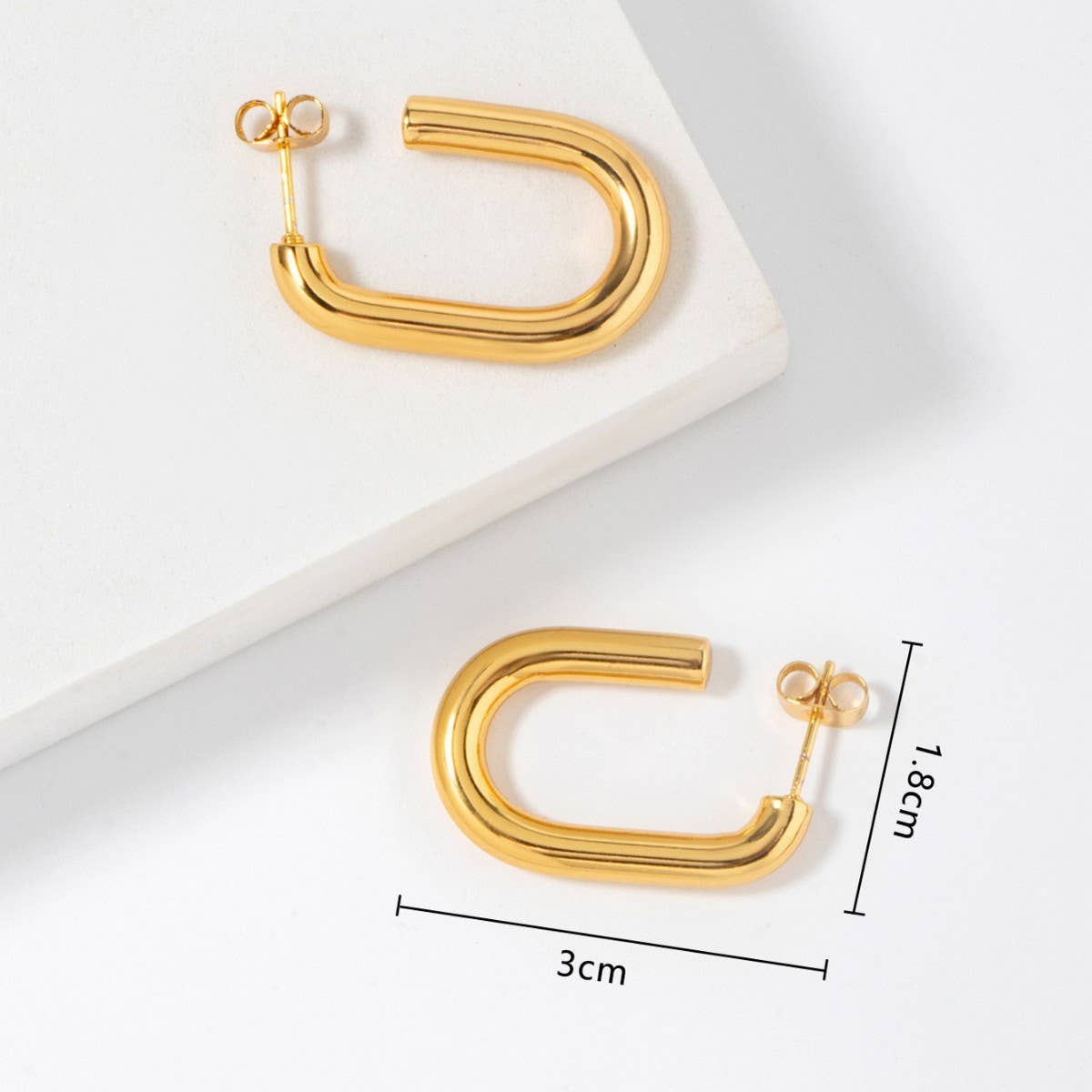 STAINLESS STEEL U SHAPED PERSONALITY EARRINGS_CWMM3620