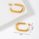 STAINLESS STEEL U SHAPED PERSONALITY EARRINGS_CWMM3620