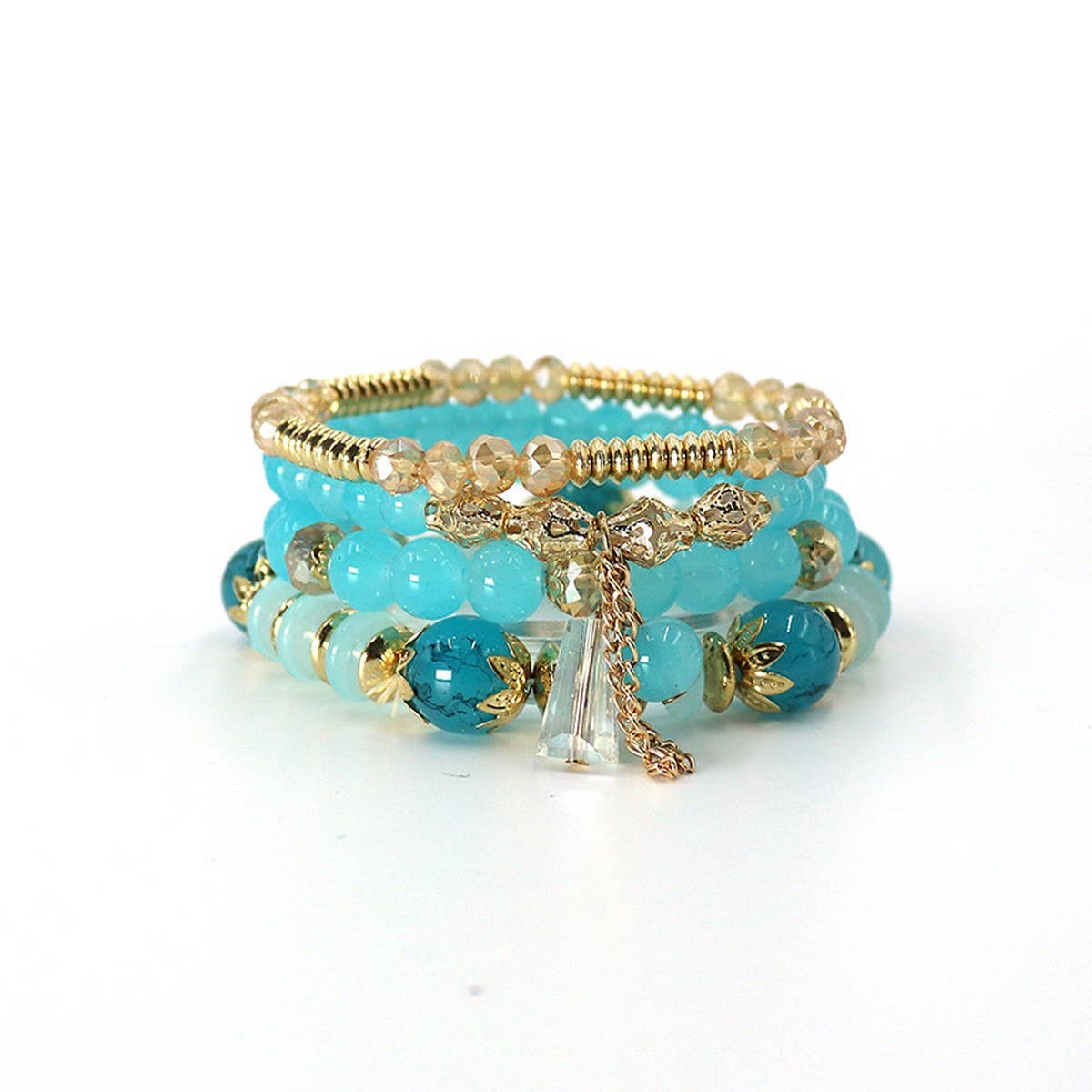 MULTI LAYERED CRYSTAL BRACELET EXOTIC SET_CWAJE1250