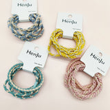 CANDY COLOR TWISTED HAIR TIES CUTE RUBBER BANDS CWAHA0339