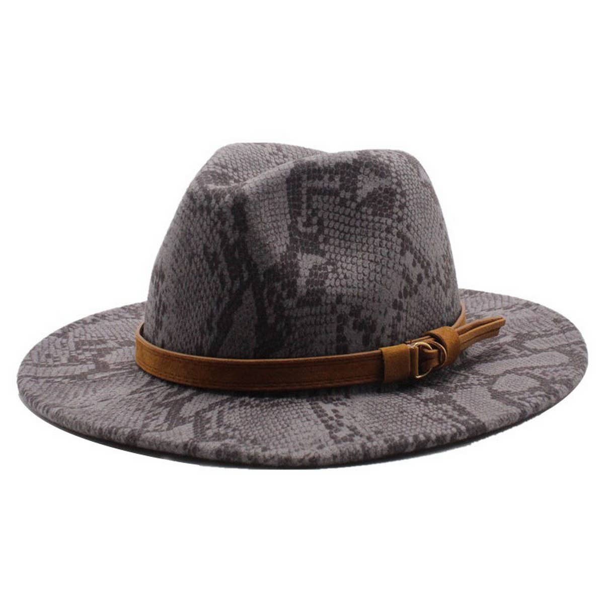 Wool Hat Snake Patte Casual Hat Jazz Hat Felt Hat_Cwah2592