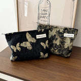 Golden Butterfly Makeup Bag Small Travel Washpouch_Cuab00687