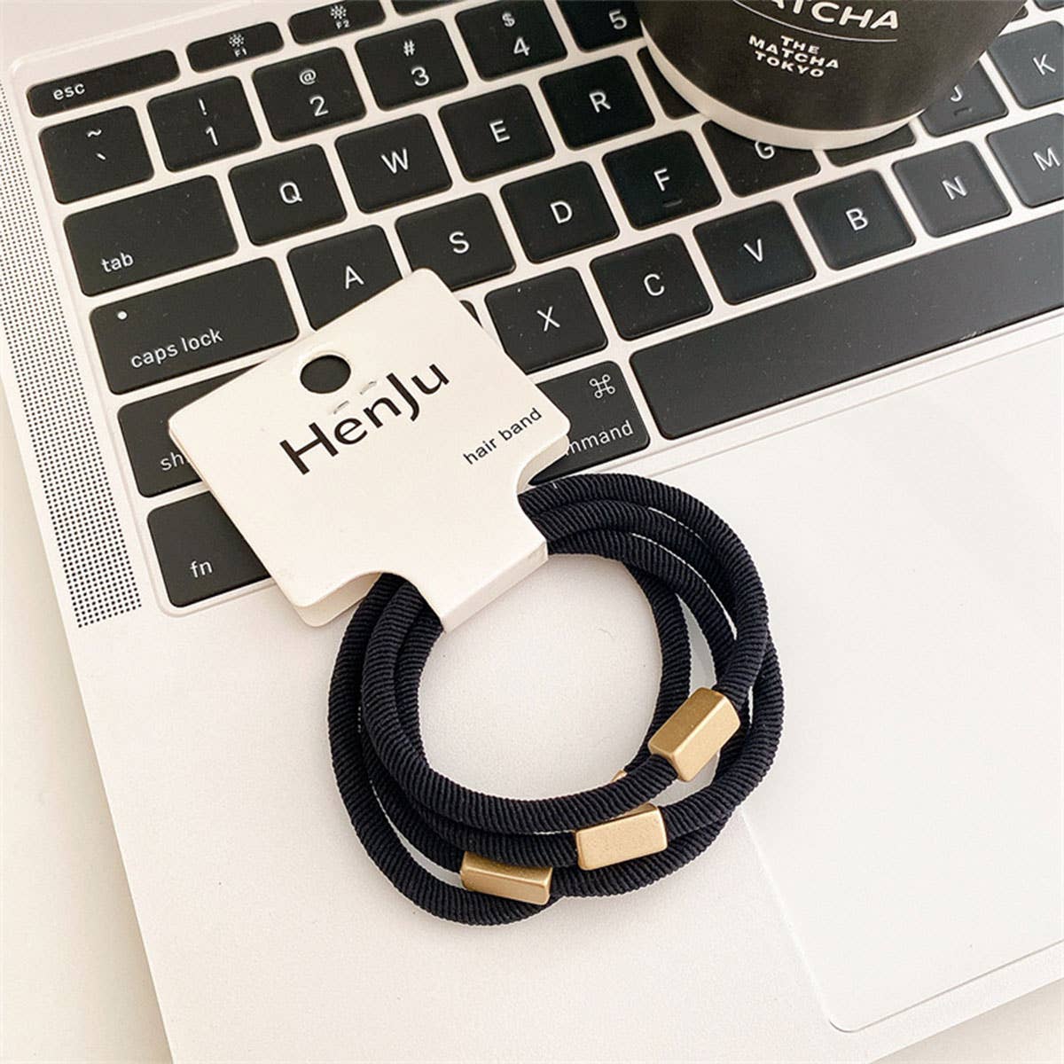 4PCS SET FASHION STRETCHY ELASTIC SIMPLE HAIR TIES_CWAHA0338