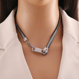 STYLISH DESIGN PERSONALIZED ZIPPER PULLER NECKLACE_CWAHA0885
