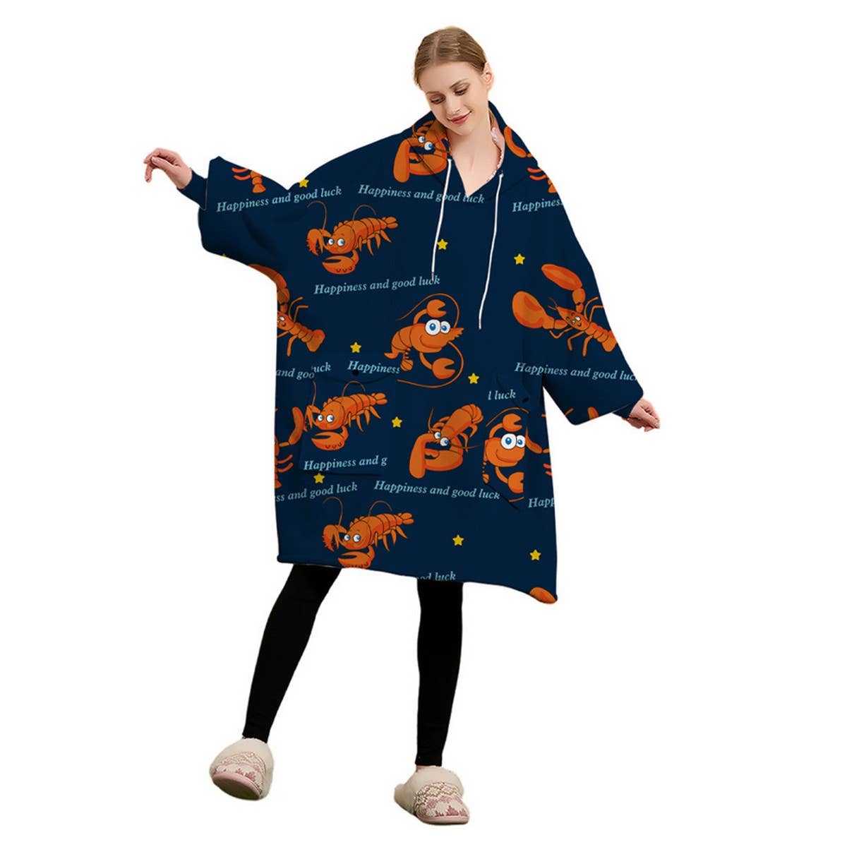 THICK FLANNEL HOODIE BLANKET FOR HOME OUTDOORS_CWAHA6519