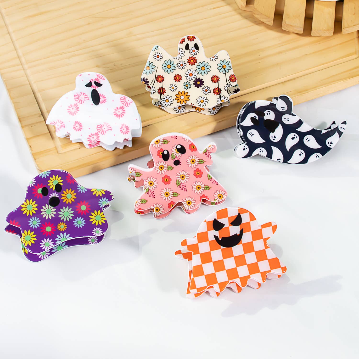 Halloween Kid Multicolor Printed Hair Clip