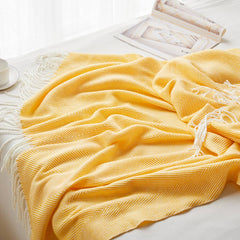 Ven Jacquard Tassel Throw Blanket_Cwmm1472