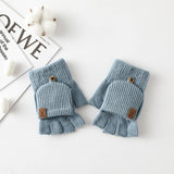 Winter Warm Half Finger Flip Touch Screen Gloves_Cwmm1495
