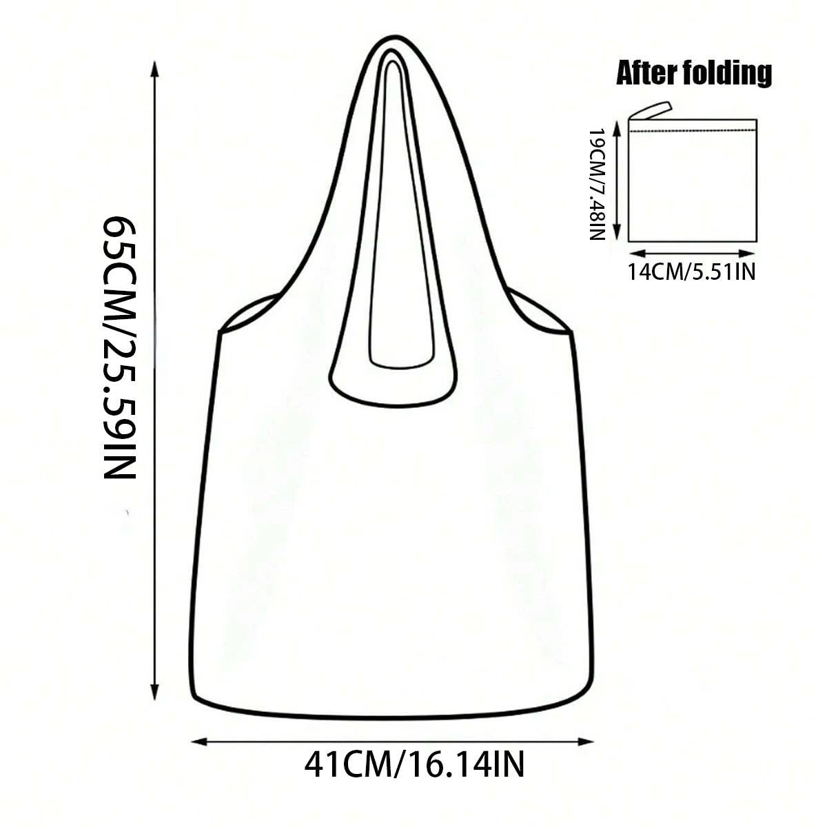 LARGE CAPACITY FOLDABLE ECO FRIENDLY SHOPPING BAG_CWAB3472
