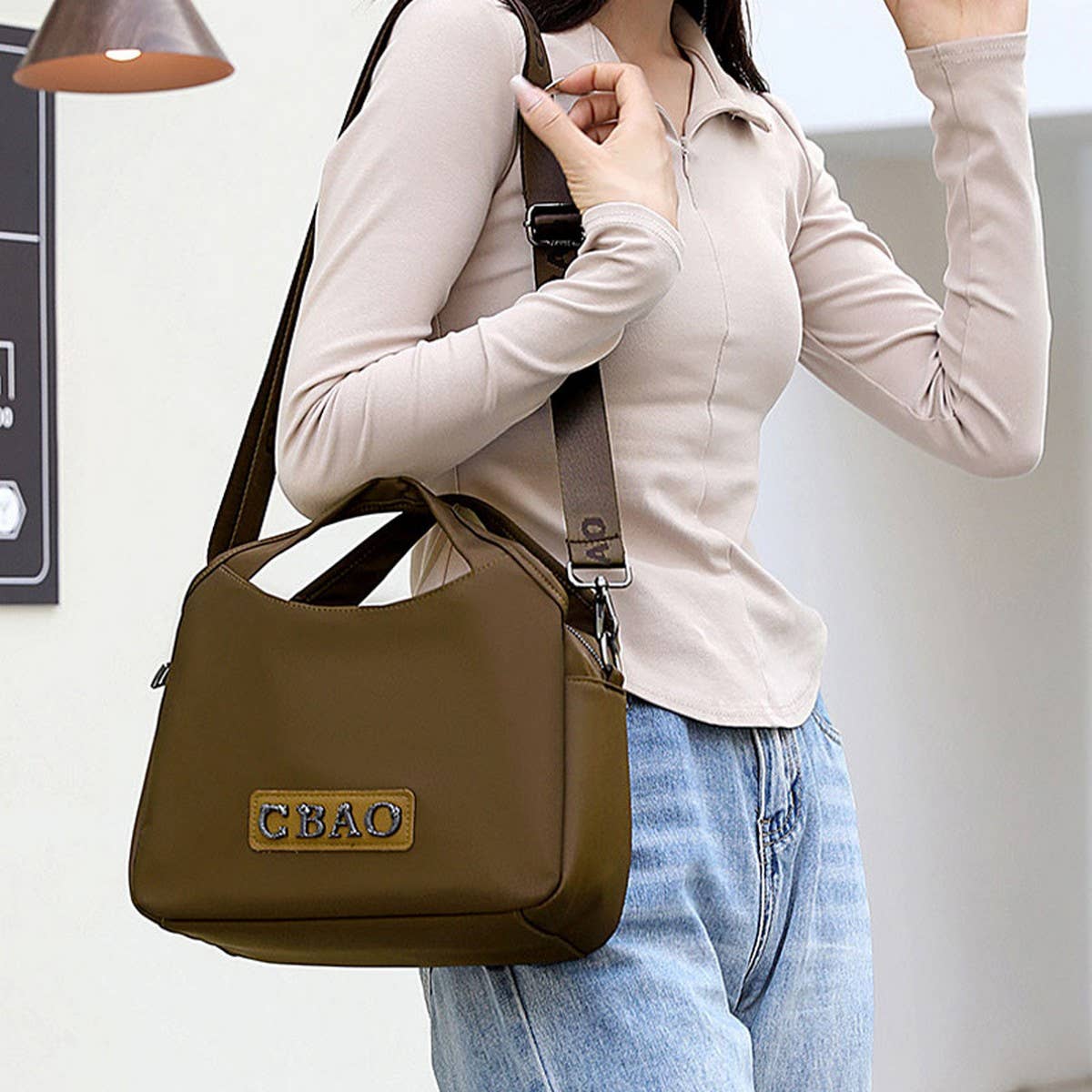 Waterproof Oxford Cloth Shoulder Messenger Bag_Cwasc1763