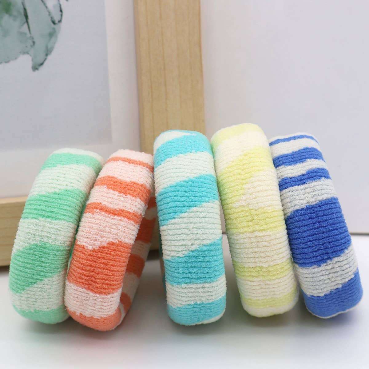 FASHION WIDENED HAIR TIES5PCS BOX_CWAHA0504