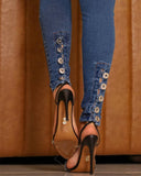 Stretch Jeans Slim-Fit  Small Leg Pants