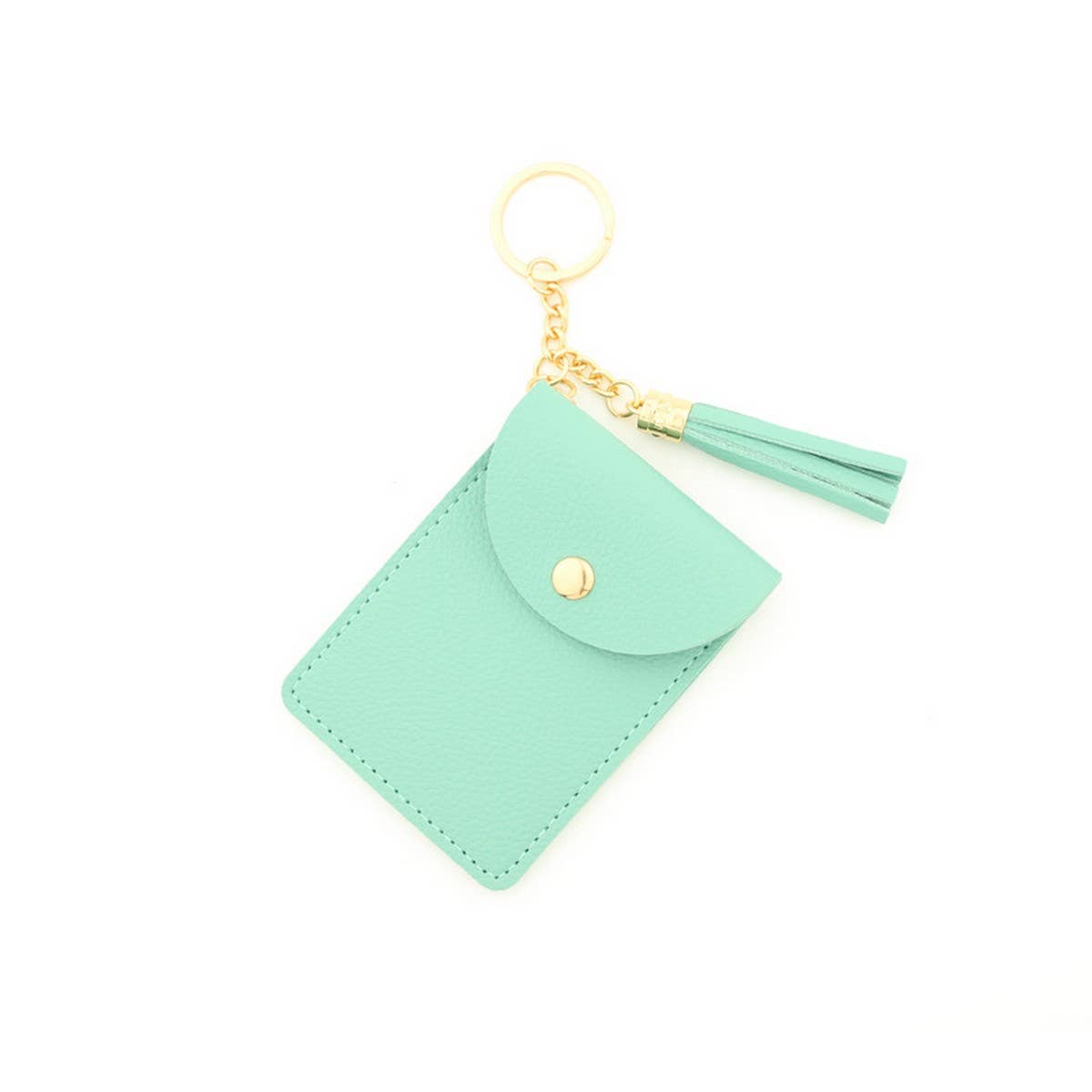 PU LEATHER CARD HOLDER WALLET WITH TASSEL_CWAB4963