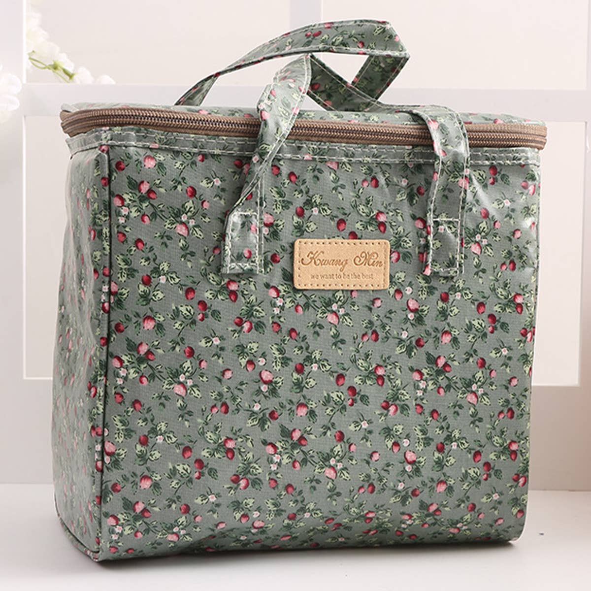 Waterproof Canvas Portable Insulation Bag Bento Bag_Cwab1720