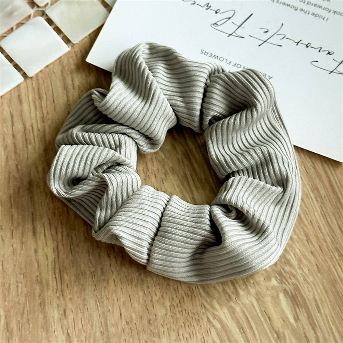 MORANDI COLOR STRIPED SIMPLE HAIR BAND_CWAHA2442