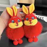 CUTE BUNNY CAR KEYCHAIN BAG PENDANT ACCESSORIES_CWMM2605
