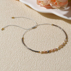 RICE BEAD HAND WOVEN BEADED BRACELET_CWMM3802