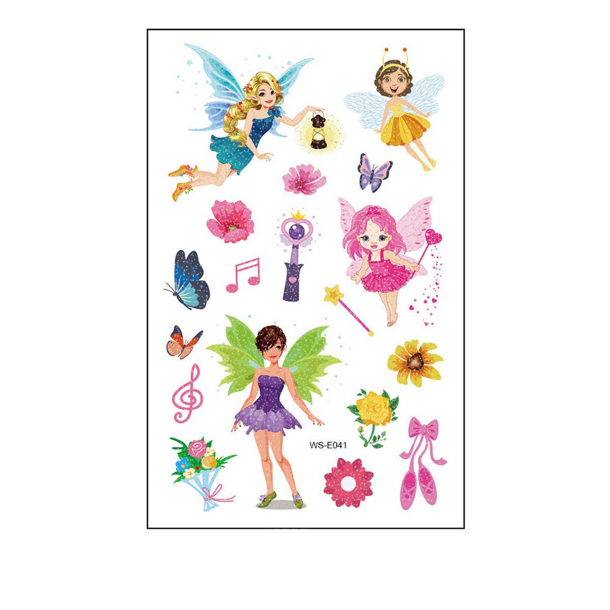 GLITTER FAIRY TATTOOS PRINCESS WATERPROOF SET_CWMM8381