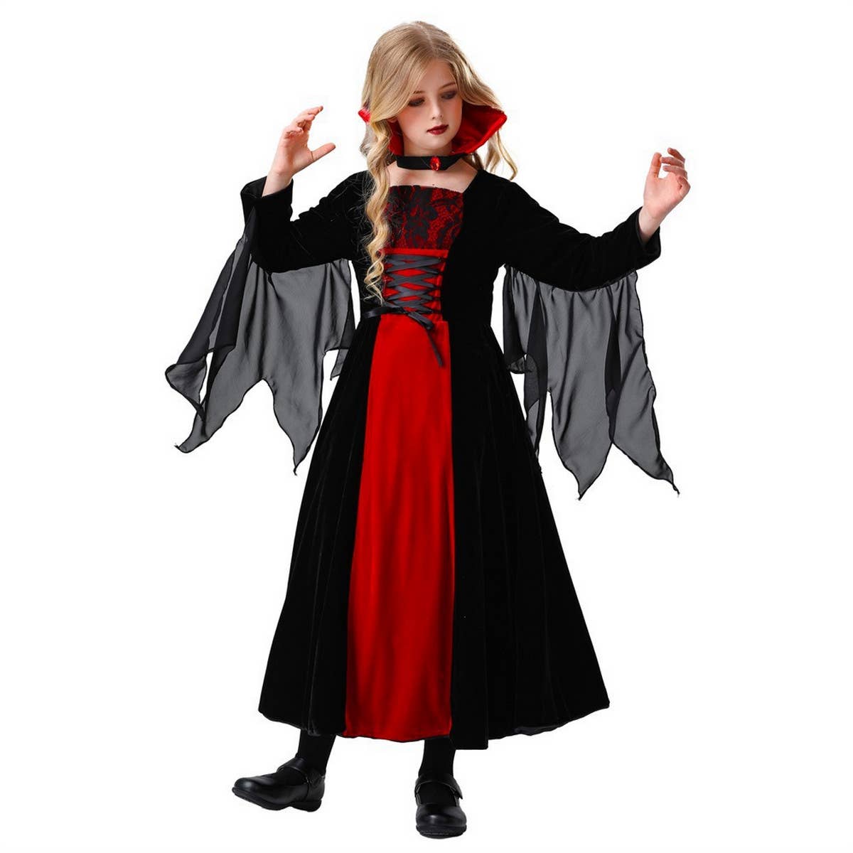 HALLOWEEN CHILDRENS HORROR VAMPIRE COSTUME_CWMM1526