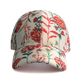 BLUE RED DANDELION JACQUARD BASEBALL CAP SUN HAT_CWAH0991