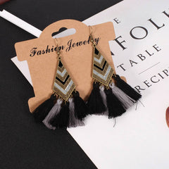 Versatile Tassel Gradient Earrings