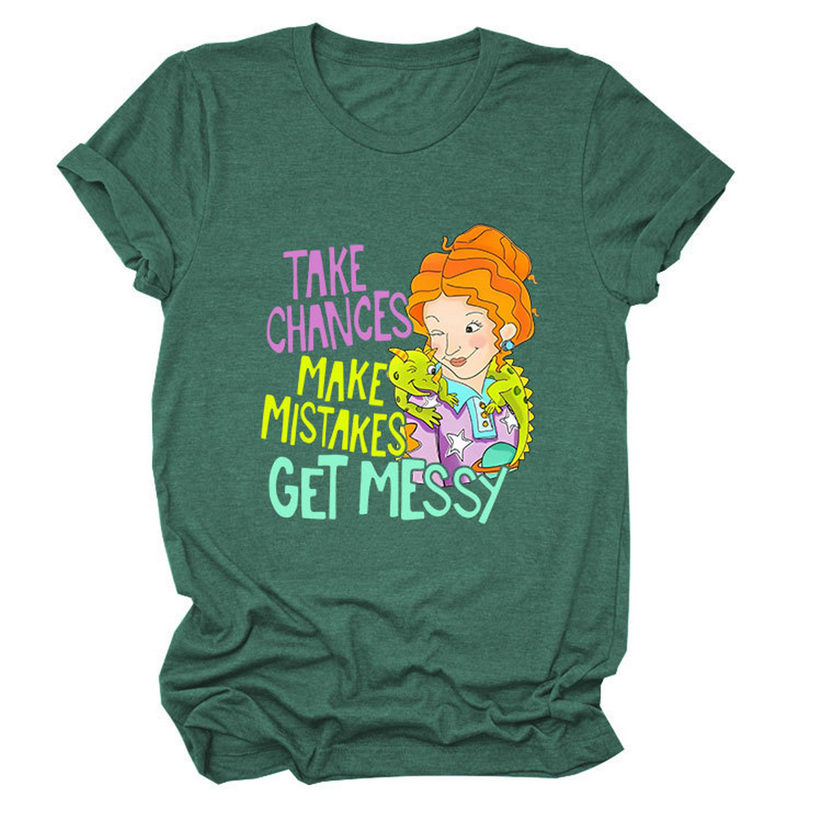 POSITIVE MESSAGE TEE TAKE CHANCES PRINT_CWTTS1484