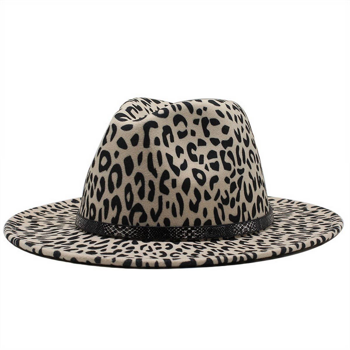 FASHIONABLE LEOPARD PATTERN FAUX WOOL HAT_CWAH2548