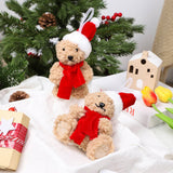 Cute Christmas Bear Plush Foam Figurine_Cwmm9995