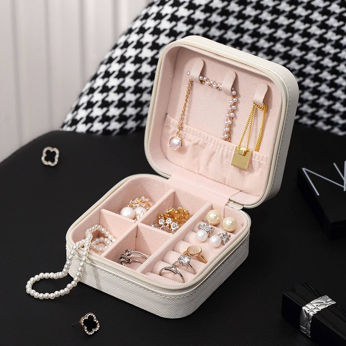 RING BOX EARRINGS NECKLACE EARRINGS STORAGE BOX_CWAJE1528