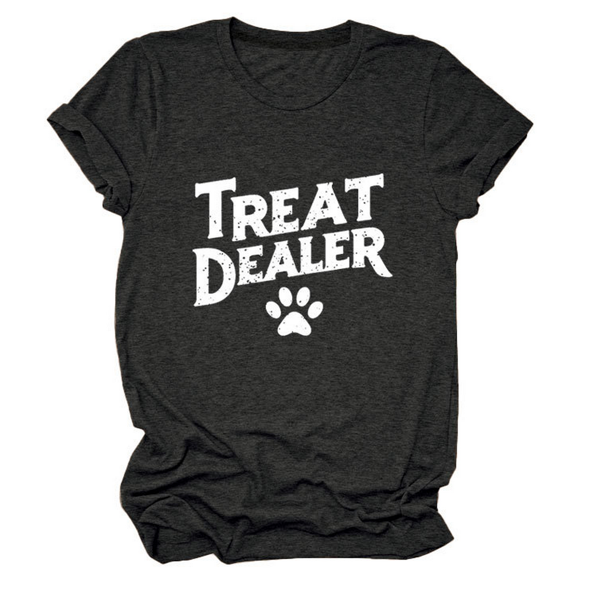 STYLISH CREW NECK SHORT SLEEVE TEE FOR WOMEN_CWDSD8365