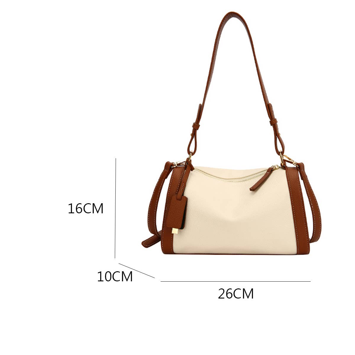 Women Contrast Armpit Shoulder Bag_Cwab1587