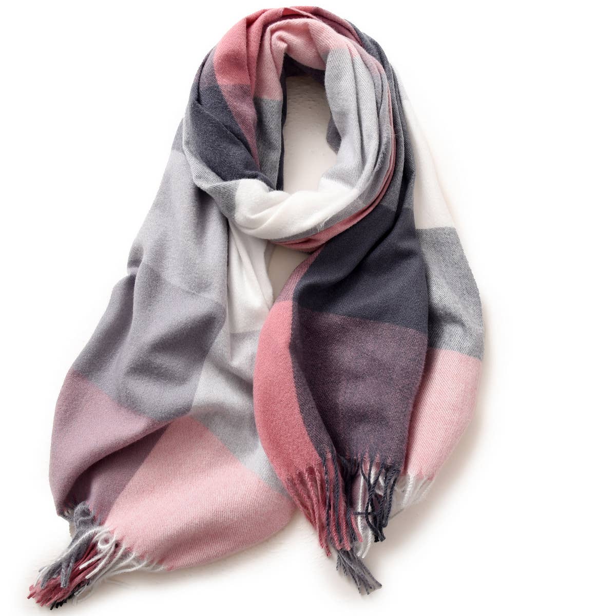 ELEGANT PLAID SHAWL WINTER SCARF FOR WOMEN_CWASC0170